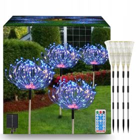    LAMPĂ SOLARĂ LED ARBOR Păpădie FOCURI DE ARTIFICIA MULTICOLOR 480LED 4BUC