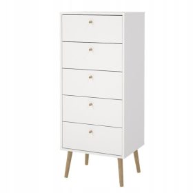  Comoda Tvilum Bodo 50 x 39 x 120cm alb mat