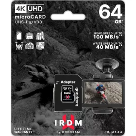  Card de memorie microSD GOODRAM IRDM 64GB + adaptor
