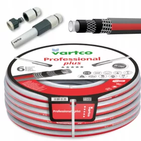    Furtun de gradina PROFESSIONAL PLUS TFS NERASUACI 1/2" 60m VARTCO 6 STRATURILE + SET CU PULVERIZATOR DREPT 4 ELEMENTE VARTCO
