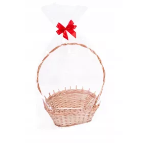    Set cosuri cadou Cos cadou din rachita, cutie, geanta de celofan, lana
