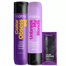    Set Matrix Color Obsessed + Unbreak My Blonde: sampon, balsam 300ml
