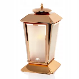    Lumanare de mormant din otel inoxidabil, capela cu usa LANTERNA METALICA