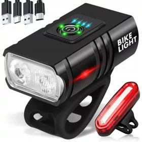    Iluminat pentru biciclete ARSA GO SUPORT LAMPĂ SPATE LANTERȚĂ LĂMPURI FAȚĂ USB COB Baterie de 1000 lm