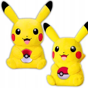    MASCOTA PIKACHU PELUȘ POKEMON MARE MOALE 40CM + GABRIEL POKEBALL