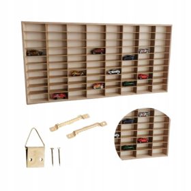    RAFT PENTRU HOT WHEELS 80 COMPARTIMENTE - PENTRU ARCOURI DIN LEMN - DE LA PRODUCATOR