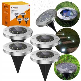    LAMPA SOLAR DE CONDUCERE DE GRADINA, DRIVEN IN, 8 LED, 4 BUC