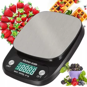    Cantar de bucatarie Cantar de bucatarie electronic de precizie LCD 5kg/ 1g argintiu/gri 5 kg