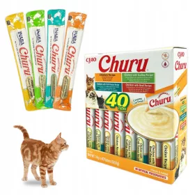  Tratament cremos INABA cu pui pentru pisici 40x14g