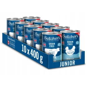    Butcher's Original Junior, hrana pentru caini, mix de arome 10x400g