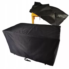   Husă pentru Mobilier de Grădină cu Masă și Scaune DURALON, 300x270x80cm, Negru