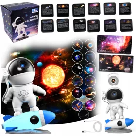    STARS proiector LED NIGHT lamp USB PLANETARIUM 13x Planet Disc 4K HD