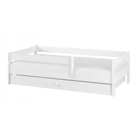  pat copii SIMPLE BABY BOO 160x80 + SERTAR alb