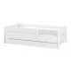  pat copii SIMPLE BABY BOO 160x80 + SERTAR alb