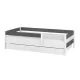  pat copii SIMPLE BABY BOO 160x80 SERTAR alb antracit