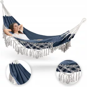    Hamac Outtec fără bară, nuanțe de verde, 200 kg, 300 x 150