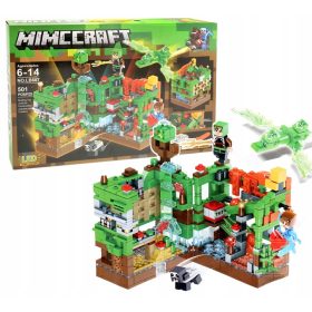  Minecraft BLOCĂ până la 501 elemente DRAGON BASE 2xLED