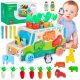  Sortator de blocuri Montessori Catch the Worm puzzle CAROTS AND WORMS