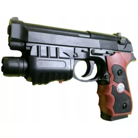    Pistol cu arc pentru bile de plastic Lanterna laser AIRSOFT P-779B 18+