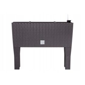    Ghiveci Prosperplast 60 cm x 25 x 46 cm diametru 10 cm plastic nuante de maro si bej