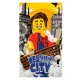  Pătură LEGO 100 x 150 cm nuanțe de galben și auriu LEGO City