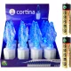 Set de 12 Bucăți: Lumânare Electrică Maria, 17 cm, Albastru