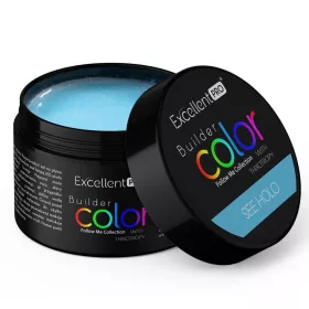    EXCELLENT PRO BUILDER GEL COLOR BUILDING GEL ALBASTRU VEZI HOLO 30 g