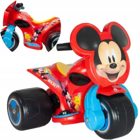    INJUSA Mickey Mouse Triciclu Samurai Ride-On pentru copii cu baterie de 6V