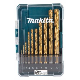  Makita D-72849 Set burghie pentru metal HSS-TiN