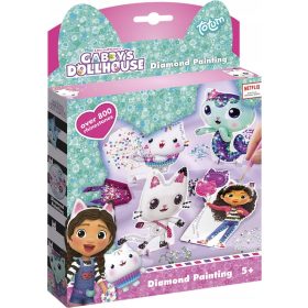    Broderie cu diamante Totum mozaic diamant pentru copii Casa Pisica lui Gabi