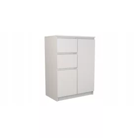  Comodă TopEshop 2D2S 70 x 40 x 97cm alb mat