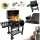  GRIL PREMIUM MARE DE CARBUNE TERMOMETRU DUBLU GRIL + 4x MATERIALE BBQ 1011