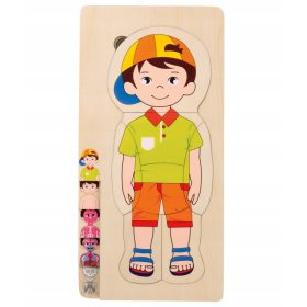  Puzzle 2D Jucărie educativă pentru corp de băiat Junior