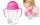  B.Box BB00511 sticla de apa cu paie, 240 ml, roz