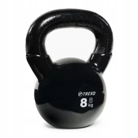    Kettlebell TREXO VKB08 8 kg Denumire greutate Fontă Mâner rotund lat