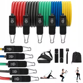    SET DE 5 BANDI DE REZISTENȚĂ LA EXERCICIT Multifunctional Fitness Expander