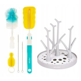    Scurător (uscător) pentru spălarea sticlelor Akuku 1 buc + Perie pentru spălarea sticlelor Akuku 5 buc.