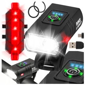    Iluminat pentru biciclete Cadro Lămpi pentru biciclete față spate LED puternic Cadro 1000 lm USB