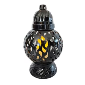   Lampion Decorativ Glamour Negru "Kula Płomyk" - Rezistent la Intemperii