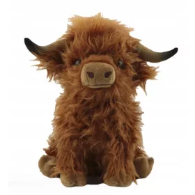    VACA SCOȚIAN MARO JUCĂRIE DE PELUȘ MASCOTA JUCĂRIE PENTRU COPII VACA HIGHLAND