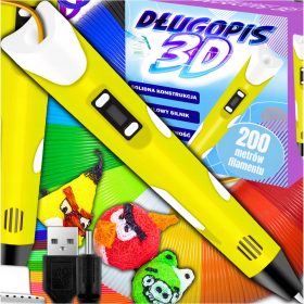   PEN 3D PENTRU COPII IMPRIMANTE SET PEN MAGIC + CARTUSE PLA 200 METRI
