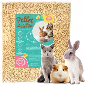    Așternut de peleți din lemn pentru pisici hamsteri iepuri 20 kg XL