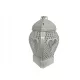  Lumanare capela Glamour Heart, neagra, 30 cm