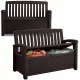  Cutie de gradina din plastic, 227 l, maro
