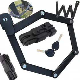    Securitate biciclete, broasca pliabila ZLARO, broasca antifurt pliabila