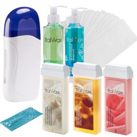    Set de epilare ItalWax HEATER 3x rola de ceara 100ml + STRIPES