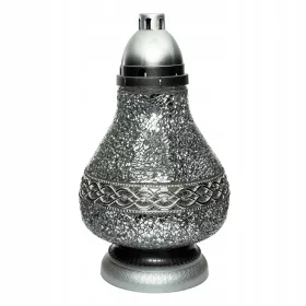  Lumanare mozaic VITRALII CARAFE DECOR argintiu