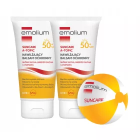   Balsam Hidratant Protector Emolium SUNCARE ATOPIC SPF 50+ cu BONUS Minge de Plajă