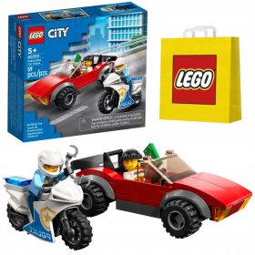    LEGO City 60392 Motocicletă de poliție + Geantă de hârtie LEGO