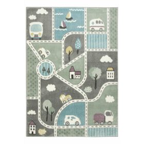  120x170 cm COVOR PASTEL CU STRADALE